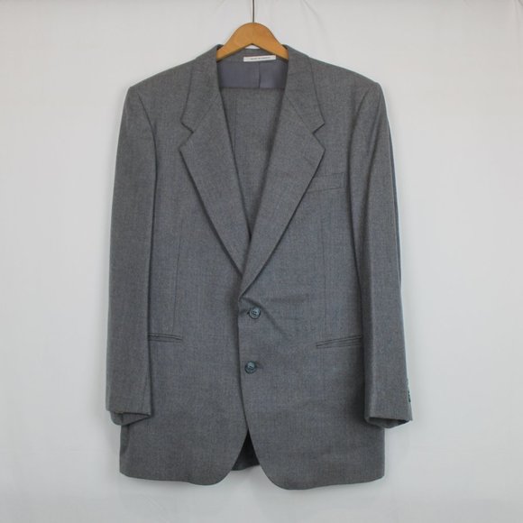 Vintage Yves Saint Laurent Wool Matching Formal Suit - Picture 1 of 16